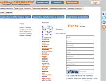 Tablet Screenshot of chemistry.testbag.com